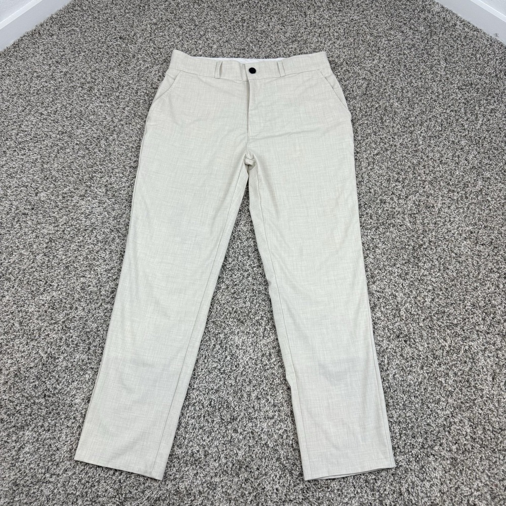State & Liberty Pants Mens 28 Beige Tech Chino Athletic Fit Stretch Golf Preppy